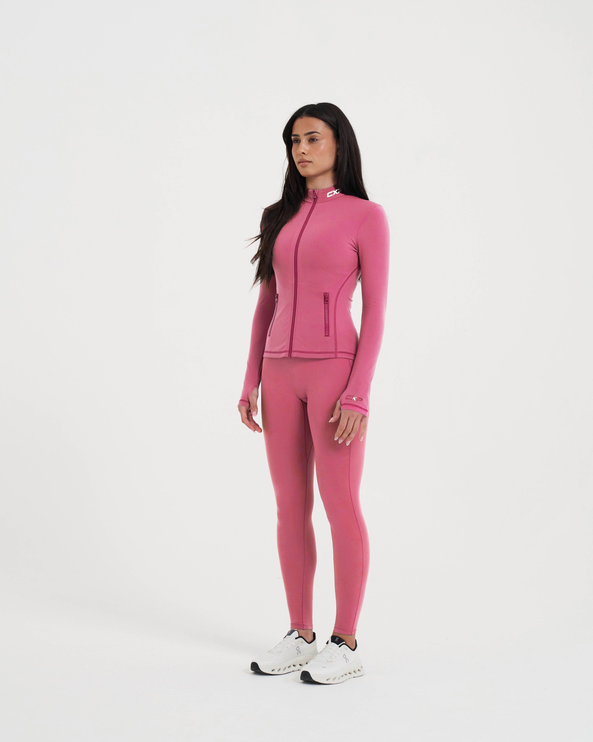 Sculpt Me Zip Jacket - Blush Pink