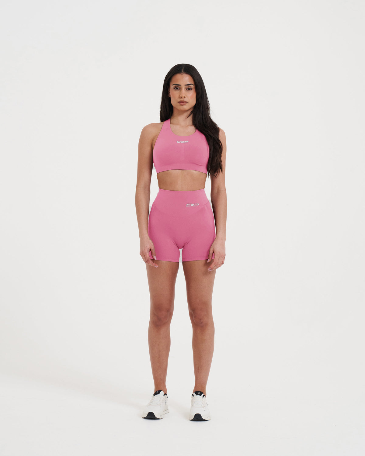 Sculpt Me Sports Bra - Blush Pink, front view