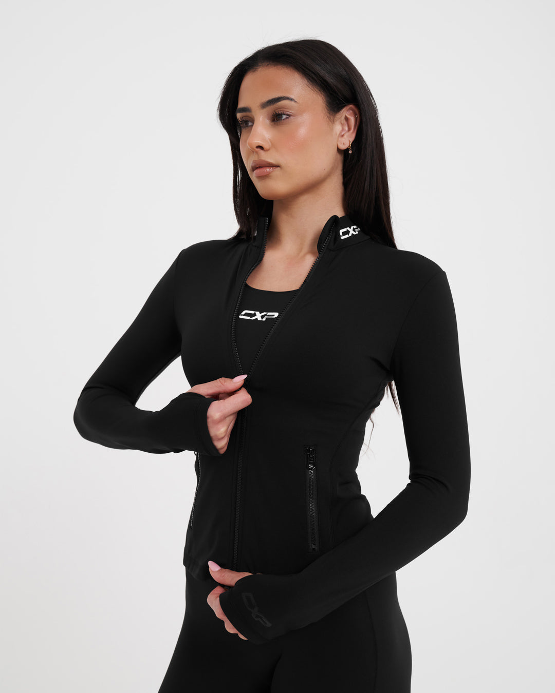 Sculpt Me Zip Jacket - Black