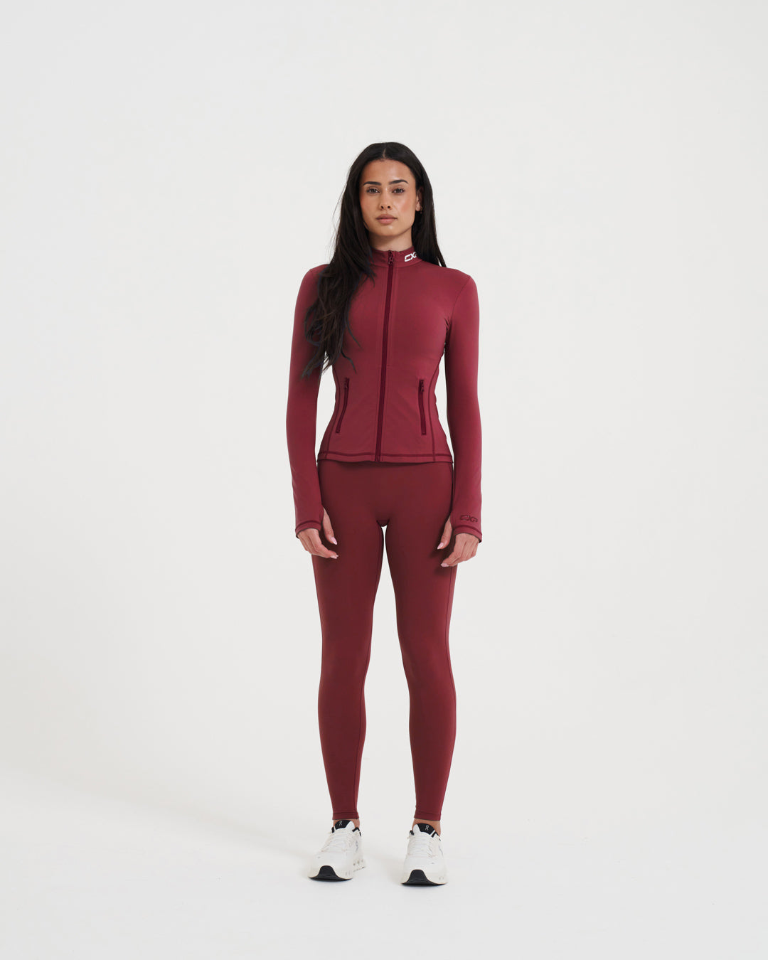 Sculpt Me Zip Jacket - Deep Ruby