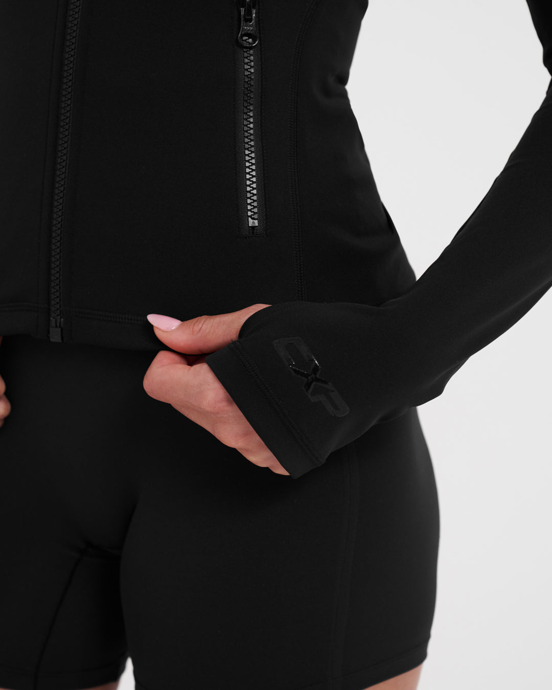 Sculpt Me Zip Jacket - Black