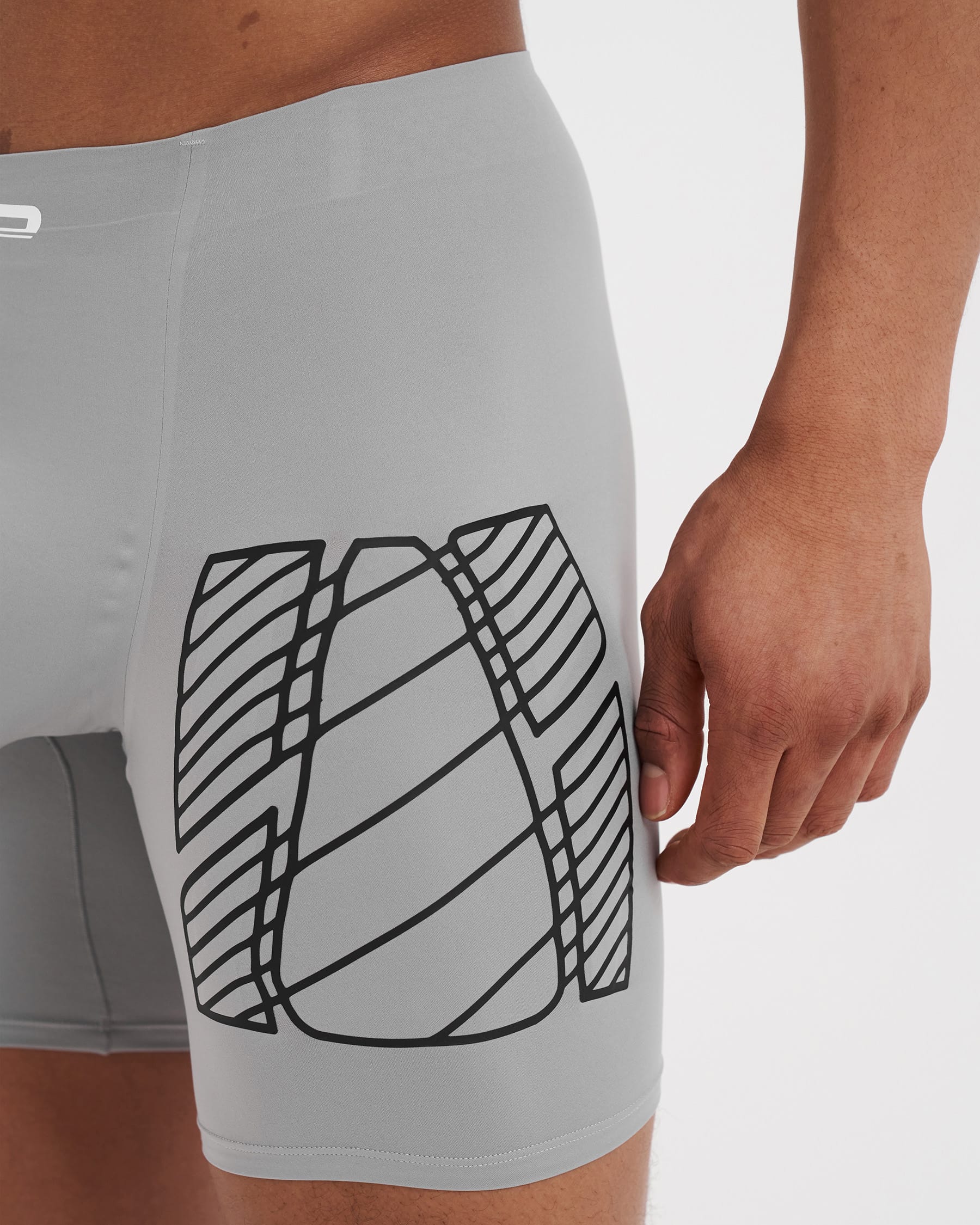 Apex React XP 7" Muscle Mirroring™ Performance Boxer - Gray