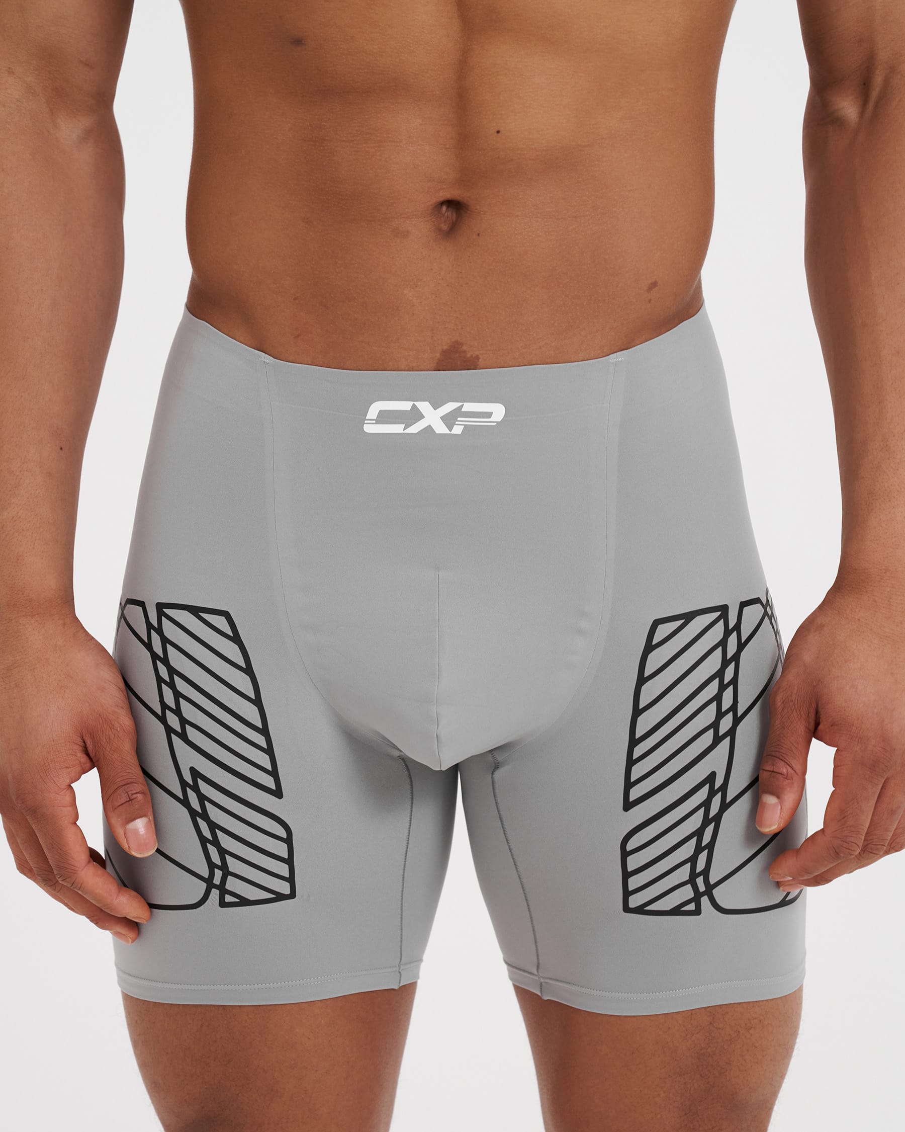 Apex React XP 7" Muscle Mirroring™ Performance Boxer - Gray