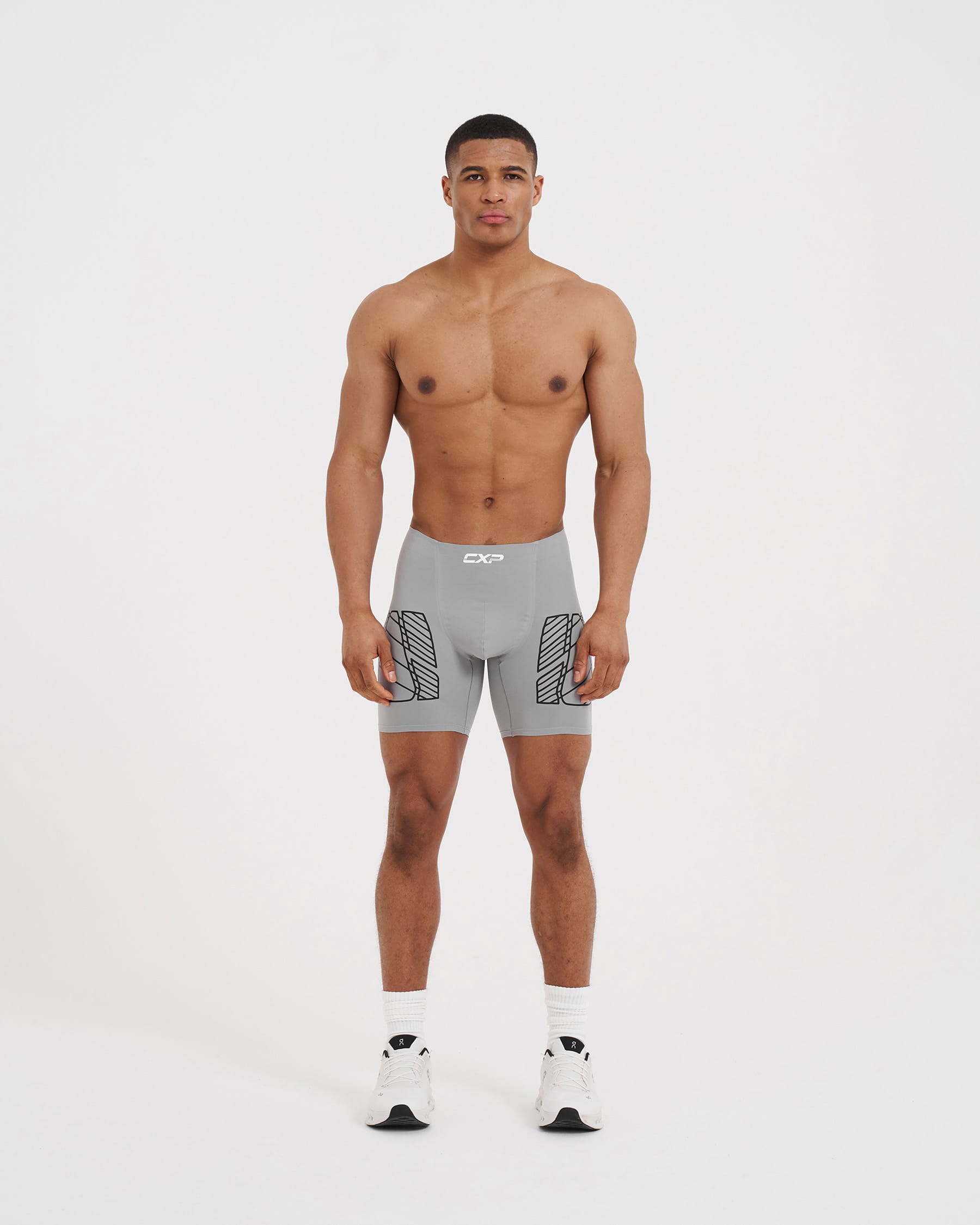 Apex React XP 7" Muscle Mirroring™ Performance Boxer - Gray