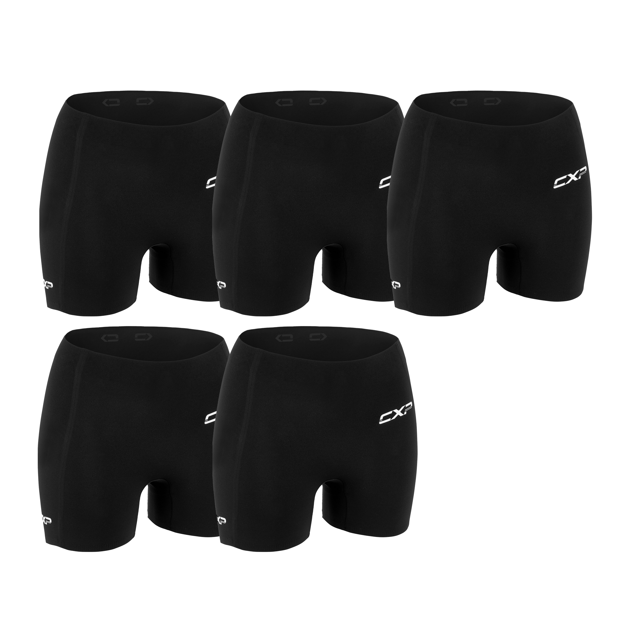 Endurance XP 4" Black 5 Pack