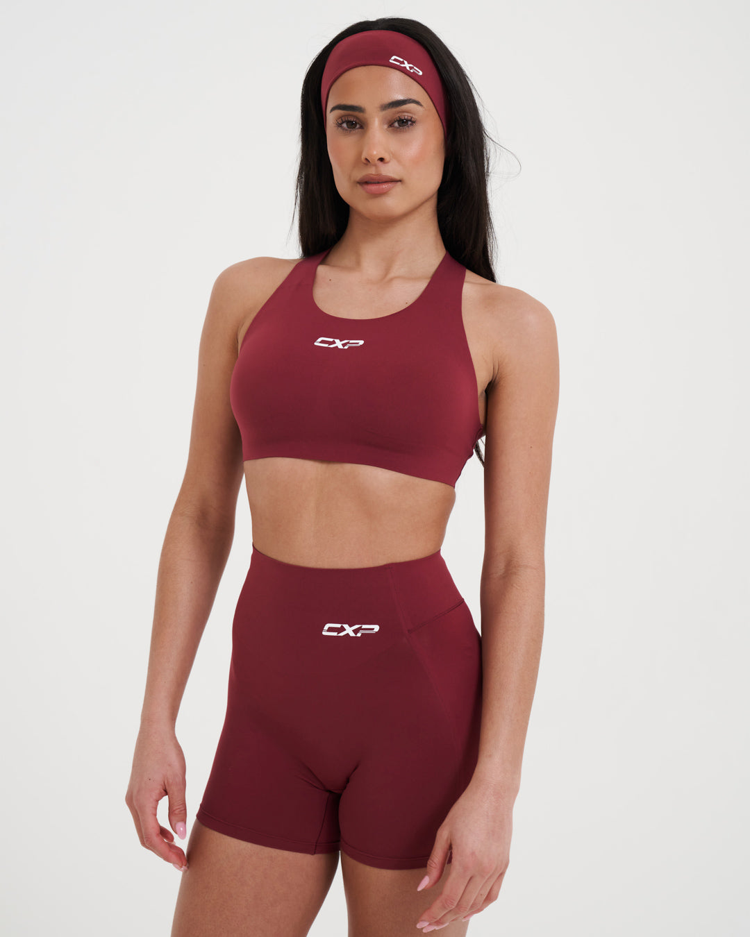 Pace Me Bonded Headband - Deep Ruby