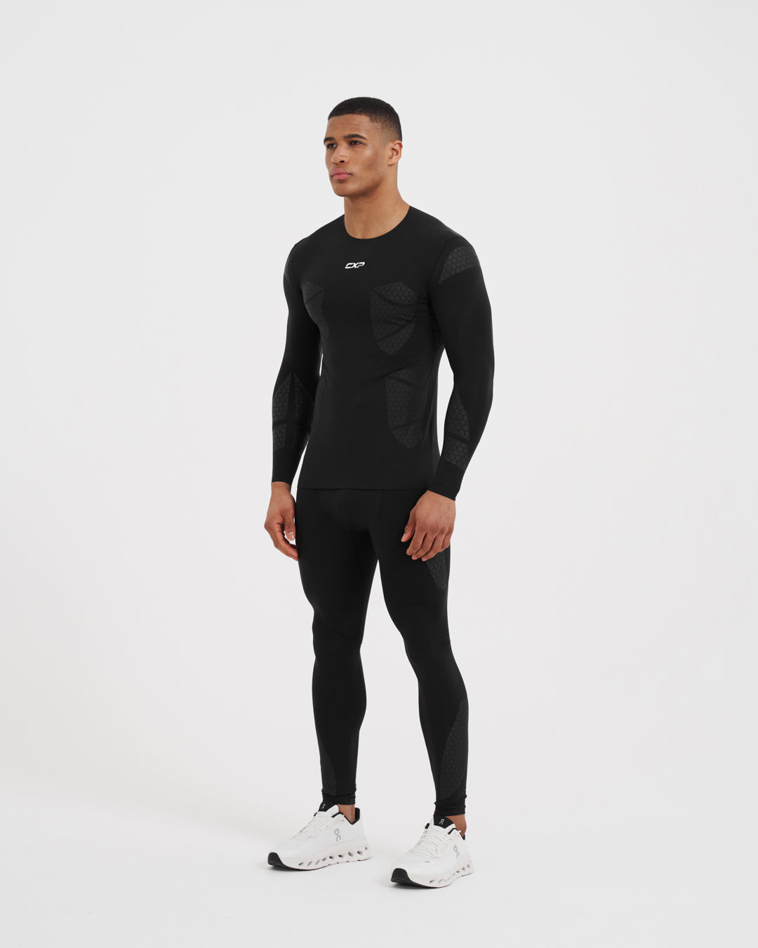 Apex Muscle Mirroring™ Long Sleeve Compression Top - Black