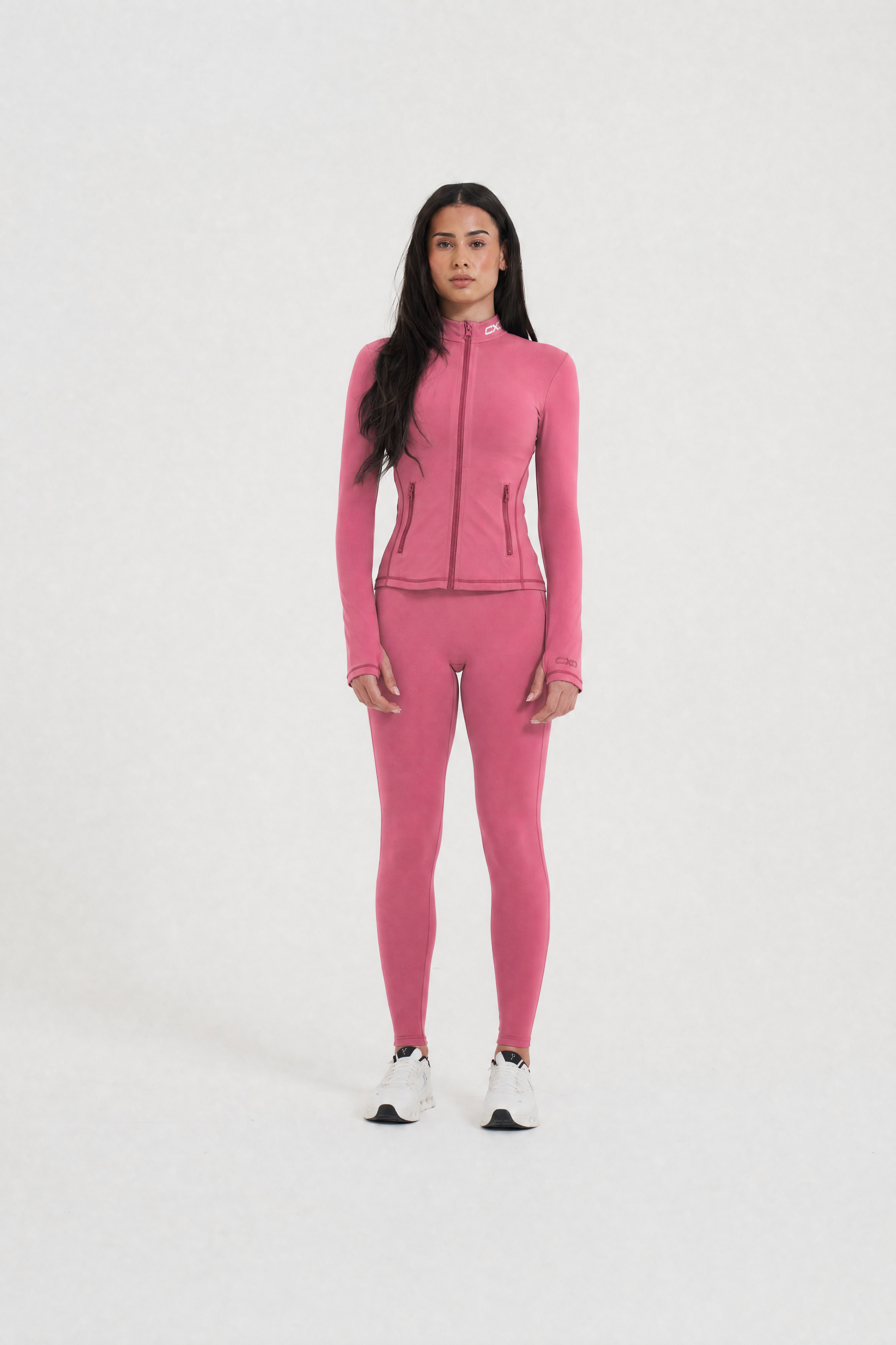 Sculpt Me Zip Jacket - Blush Pink