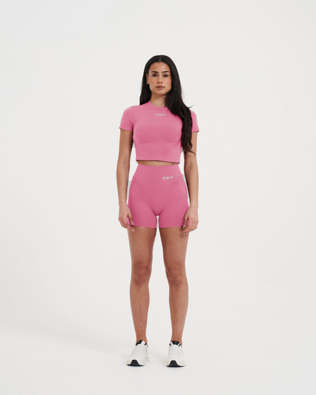 Sculpt Me Baby Tee - Blush Pink, front view