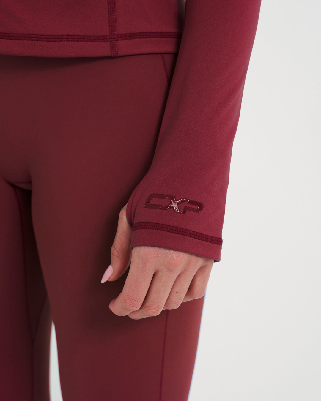 Sculpt Me Zip Jacket - Deep Ruby